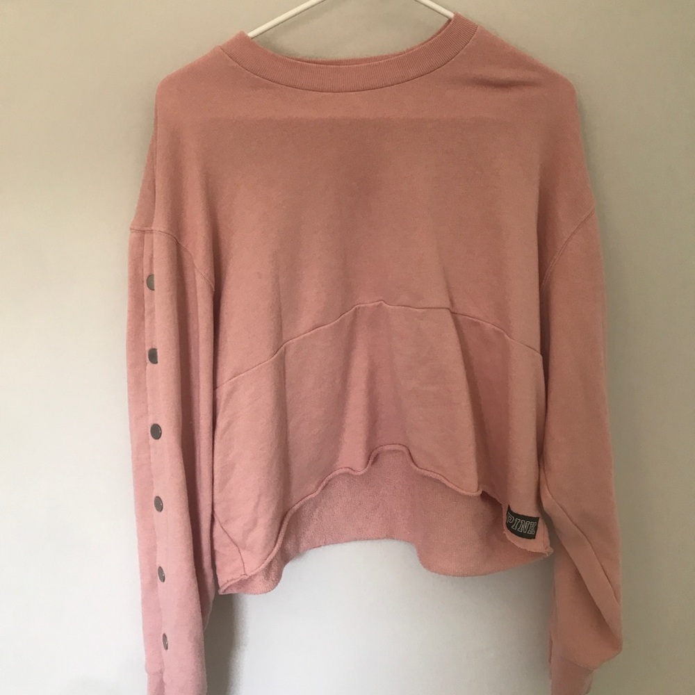 crop top sweater from pink
